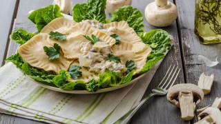 Ravioli Chay Nhồi Đậu Hủ Và Nấm